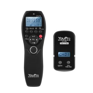 YouPro VT-2 Wireless Remote Control Commander LCD Timer Shutter Release Video Transmitter