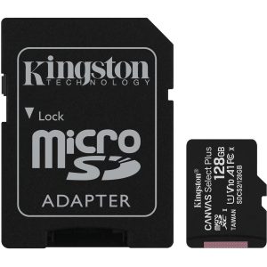 Kingston 128GB SDXC Memory Card with SD Adapter