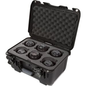 Nanuk 918 Case with Foam Insert for Set of Six Lenses (Black)