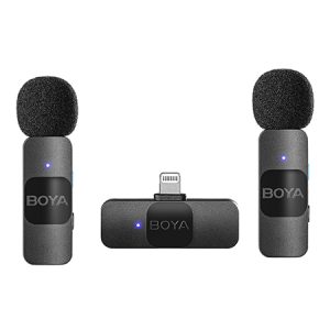 BOYA BY-V2 Dual Wireless Lavalier Microphone for iPhone