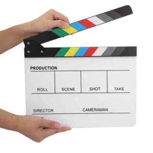 Clapperboard Movie Action Board
