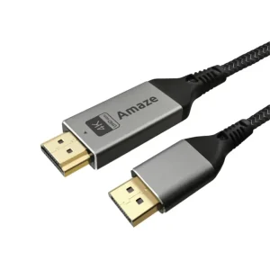 Amaze A815 DisplayPort to HDMI Cable 2m – 4K @ 60Hz High-Speed DP to HDMI Cable