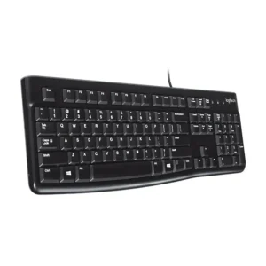 Logitech K120 USB Keyboard – Full-Size 104-Key Layout, Spill-Resistant, Wired