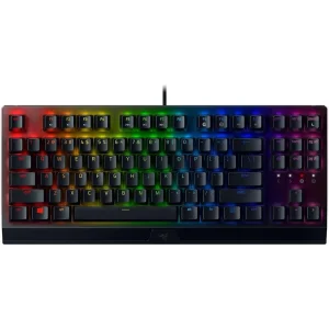 Razer BlackWidow V3 Tenkeyless Mechanical Gaming Keyboard – Green Clicky Switches, Chroma RGB, TKL