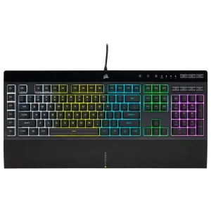 CORSAIR K55 RGB PRO Gaming Keyboard – 6 Macro Keys, 5-Zone RGB, iCUE